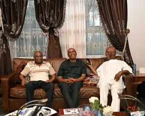 Senator David Mark, Chief John Odigie-Oyegun, Ogbeni Rauf Aregbesola and other ADC party leaders