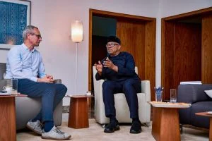 Peter Obi Meets Swiss Ambassador Patrick Egloff. Photo Credit: X