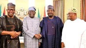 President Tinubu and Senate Leaders