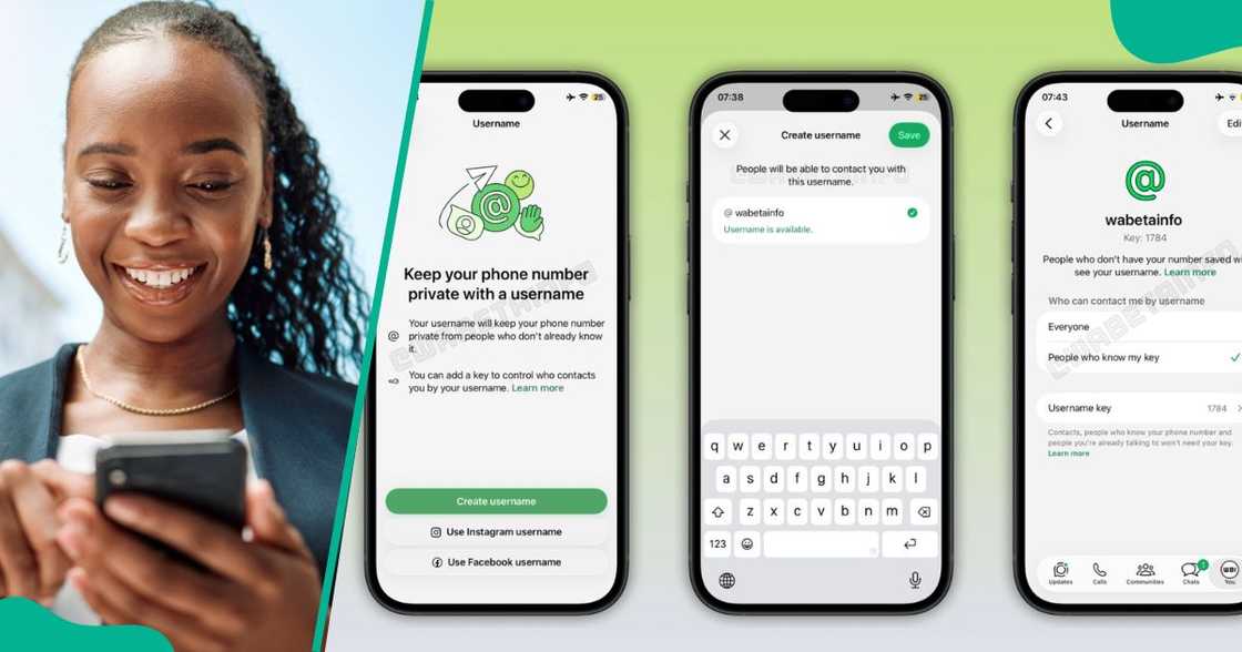 WhatsApp rolls out username feature to phase out phone numbers