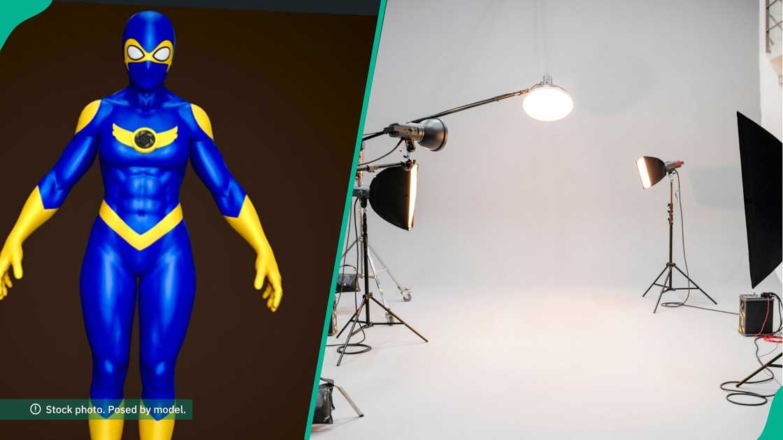 Nigerian company unveils 3D model of Shutter-Bird, the country's first live-action superhero.